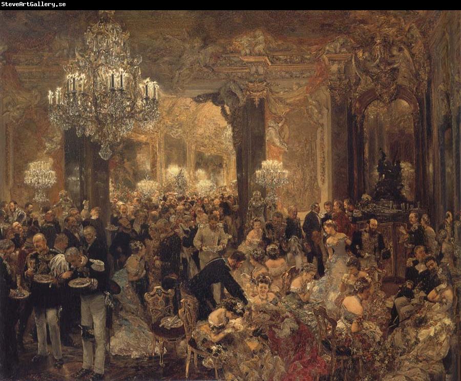 Adolph von Menzel Ball Supper